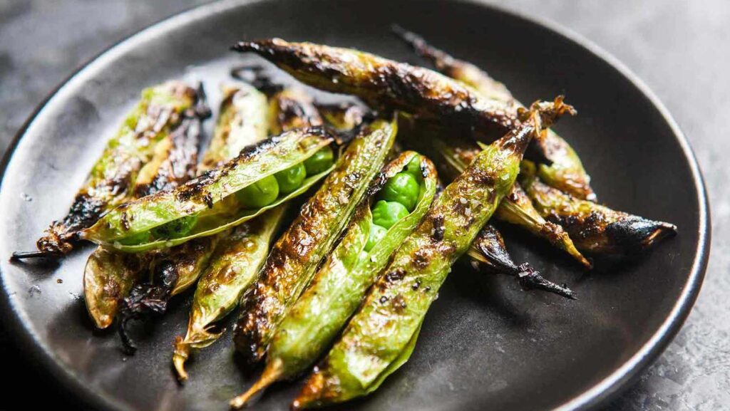 Grilled English Peas