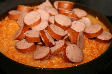 risotto-sausage