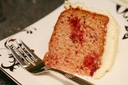 Lucky Leaf Cherry Cake Slice