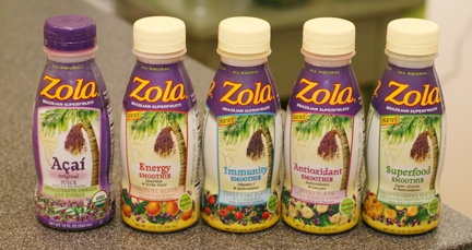 Zola Açaí Product line