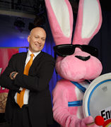 Cal Ripken, Jr. with the Energizer Bunny