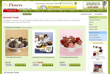ProFlowers Gourmet Gifts