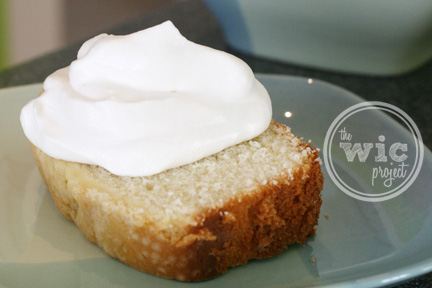 Pound Cake with Whip