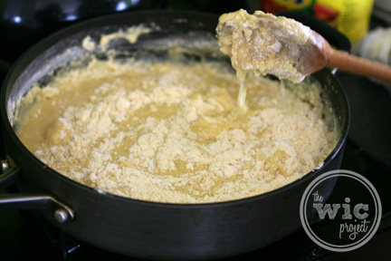 Cornbread Mix in Skillet