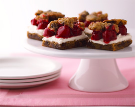 Lucky Leaf Chocolate Chip Cherry Bars