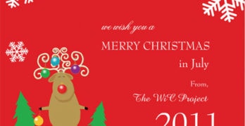 Xmas in July Card