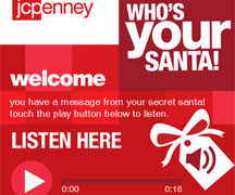 jcpenney Santa Tag