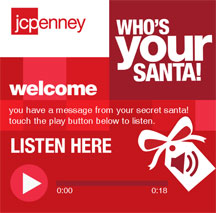 jcpenney Santa Tag