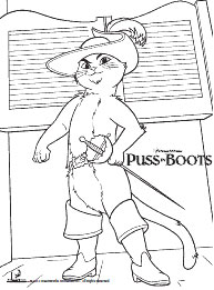 Puss in Boots Coloring Page