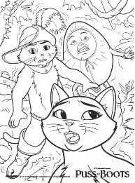 Puss in Boots Coloring Page