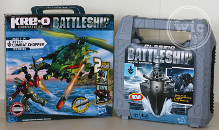 Hasbro Classic Battleship Movie Edition Game and KRE-O Battleship Combat Chopper Set