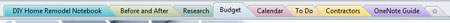 Microsoft OneNote Toolbar