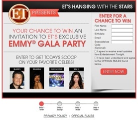 ET's Hanging with the Stars Sweepstakes