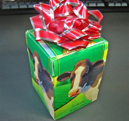 Redesigned Milk Carton Gift Box