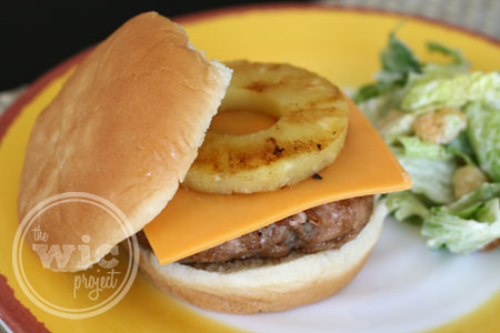 Dole Teriyaki Turkey Cheeseburger