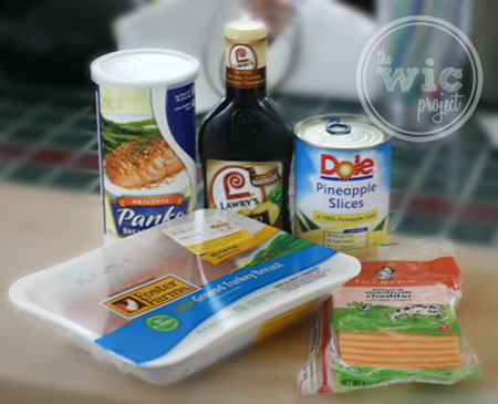 Teriyaki Turkey Burger Ingredients