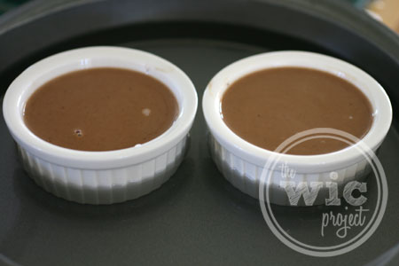 Ramekins in Pan