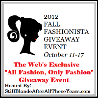2012 Fall Fashionista Giveaway Event