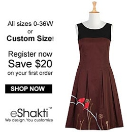 eShakti, Customized Clothing, Dresses, Tops, Blouses and Skirts