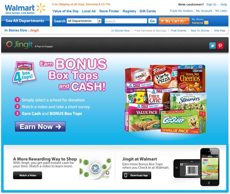 Walmart Jingit Sign-up