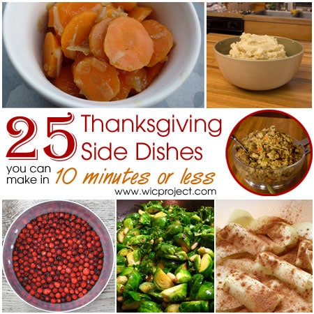 25 Quick and Easy Thanksgiving Side Dishes You Can Make in 10 Minutes or Less