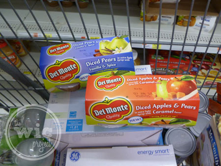 Del Monte in Shopping Cart