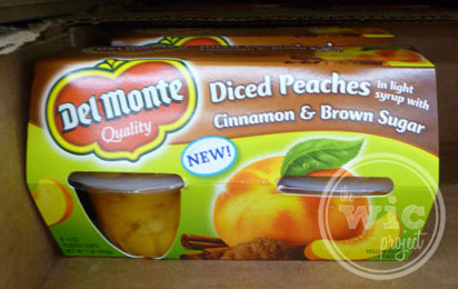 Del Monte Diced Peaches with Cinnamon & Brown Sugar