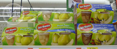 Del Monte Pear Fruit Cups