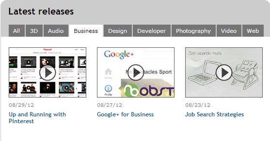 lynda.com latest releases