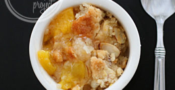 Almond Peach Cobbler