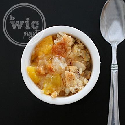 Almond Peach Cobbler