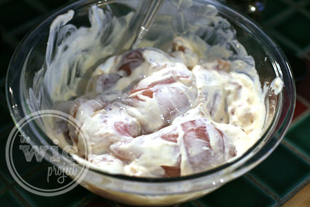Marinate the chicken
