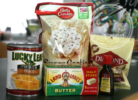 Almond Peach Cobbler Ingredients