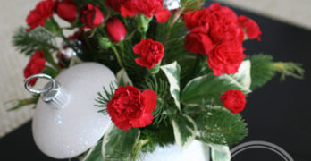 Teleflora Shimmering Snow Bouquet