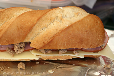 Canadian Bacon and Sausage Stuffed French Bread