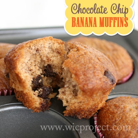 Chocolate Chip Banana Muffins