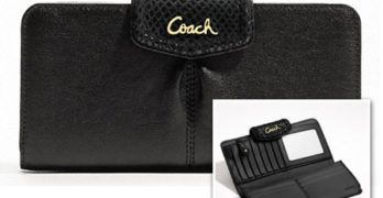 COACH Ashley Leather Slim Envelope Wallet
