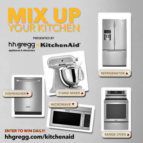 “Mix Up Your Kitchen” Sweepstakes Presented by h.h. gregg and KitchenAid