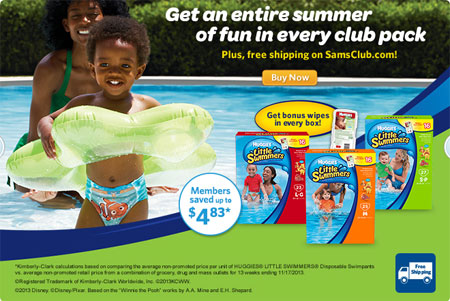 Huggies Little Swimmers at Sam's Club