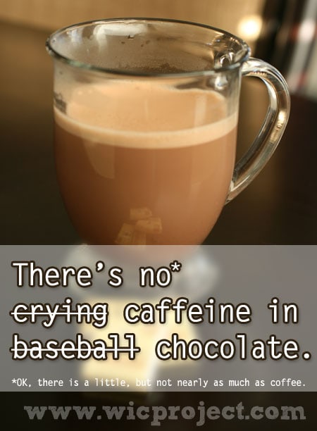 No Caffeine in Chocolate