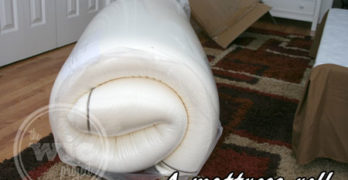 Nature's Sleep Mattress Rolled Up