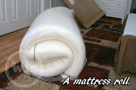 Nature's Sleep Mattress Rolled Up