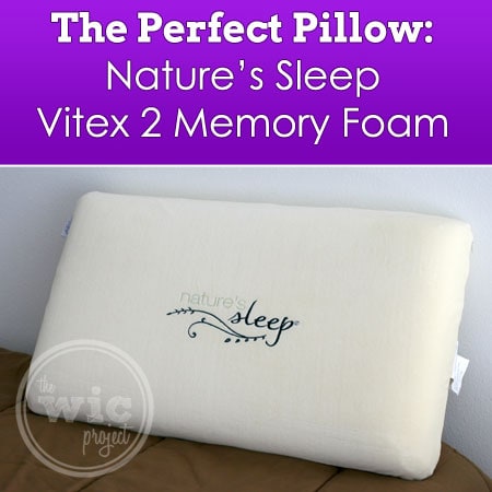 The Perfect Pillow: Nature's Sleep Vitex 2 Memory Foam Pillow