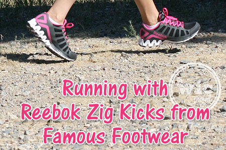 Running with Reebok Zig Kick Shoes from Famous Footwear