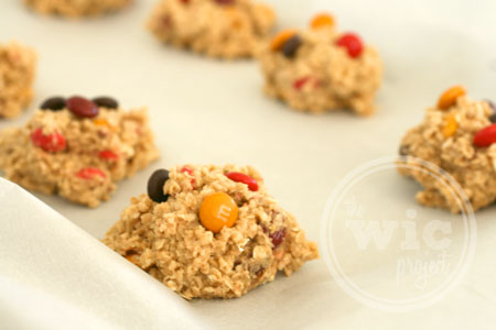 Oatmeal M&M Fall Cookie Dough