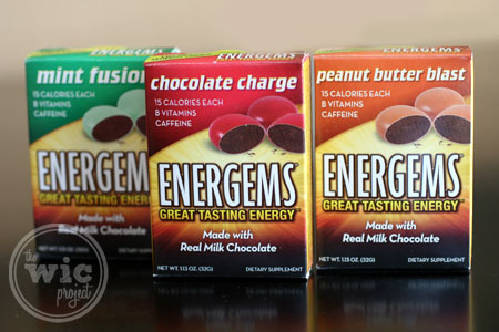 Energems Flavors - Chocolate Charge, Mint Fusion, Peanut Butter