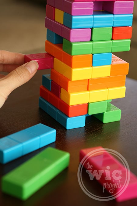 Taking Jenga Tetris Piece