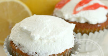 Lemon Strawberry Filled Cupcakes