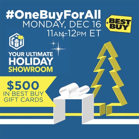 #OneBuyForAll Twitter Party - 12/16