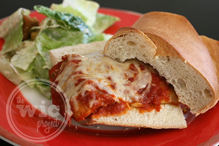 No-Fry Chicken Parmesan Sandwich